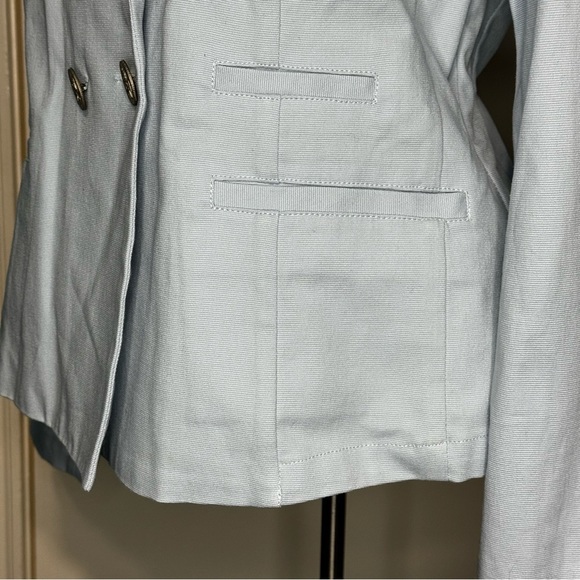 CAbi 725 WedgeWood Jacket Light Blue Double-Breasted Blazer Raised Collar 6 NWT - Picture 5 of 16